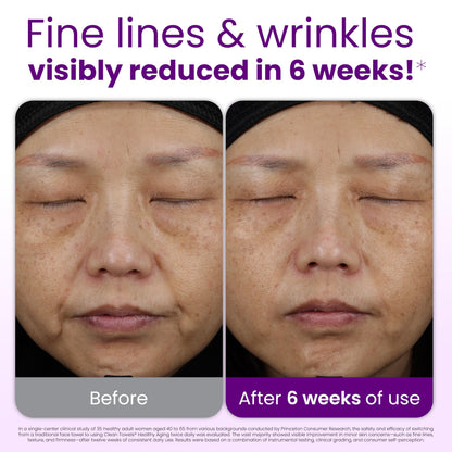 Reduces Fine Lines and Wrinkles in 6 weeks or Less, CLEAN SKIN CLUB Healthy Aging Clean Towels® XL, Disposable Face Towels, XL - 1 Pack (50 count) CLEAN SKIN CLUB