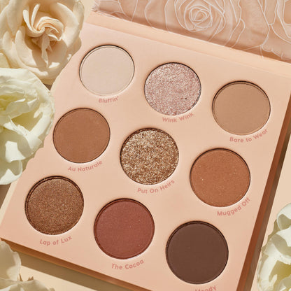 ColourPop Nude Mood Eyeshadow Palette - Brown & Copper Palette with Metallic and Matte Finishes - High-Pigment Eye Makeup with a Long-Wearing Formula (0.3 oz) ColourPop
