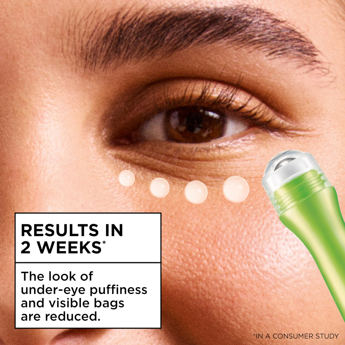 Garnier Clearly Brighter Anti-Puff Eye Roller, Dark Circles Under Eye Treatment with Caffeine and Vitamin C, 0.5 Fl Oz (15mL), 1 Count (Packaging May Vary) Garnier