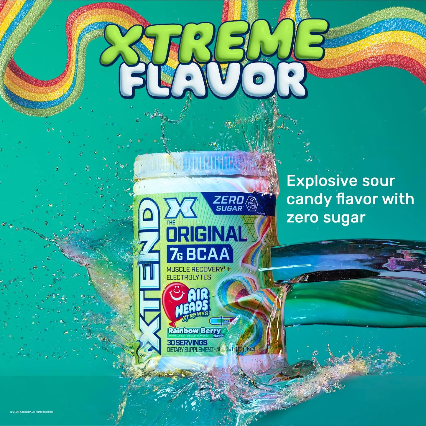 Xtend Original BCAA Powder, 7g BCAAs and 2.5g L-Glutamine for Muscle Recovery, Hydration, and Lean Muscle, Sugar Free Intra and Post Workout Drink, Xtend