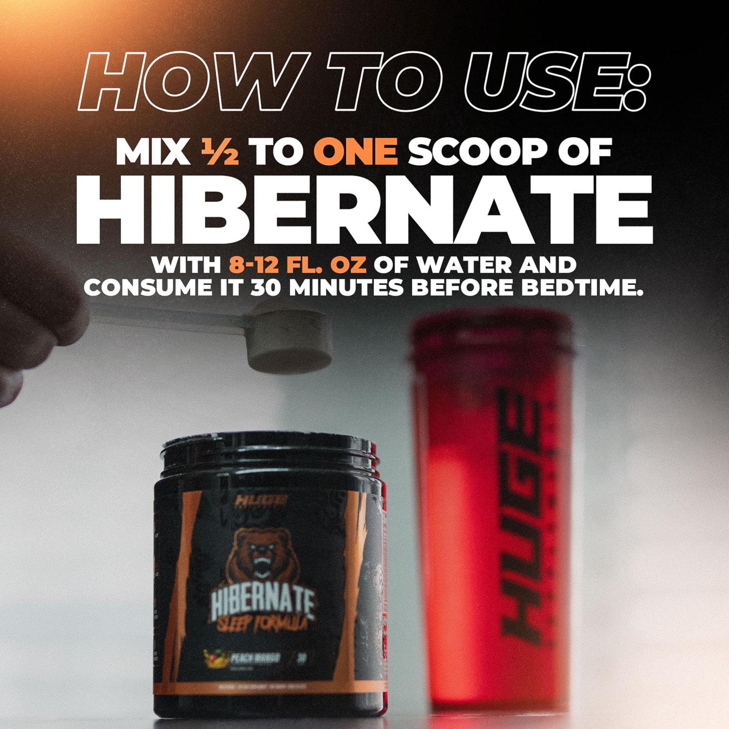 Hibernate Sleep Supplement, Complete & Optimally Dosed Sleep Recovery Formula, Relax & Unwind, Includes GABA, Valerian Root, Melatonin, 5-HTP & More (30 Servings) (BlackBerry Lemonade)