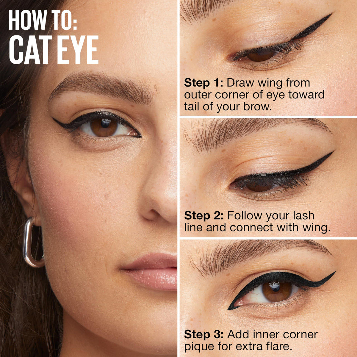 MAYBELLINE Tattoo Studio Dip-Ink Liquid Eyeliner, Waterproof Eyeliner With Up to 24 Hour Wear, Black Track, 1 Count MAYBELLINE