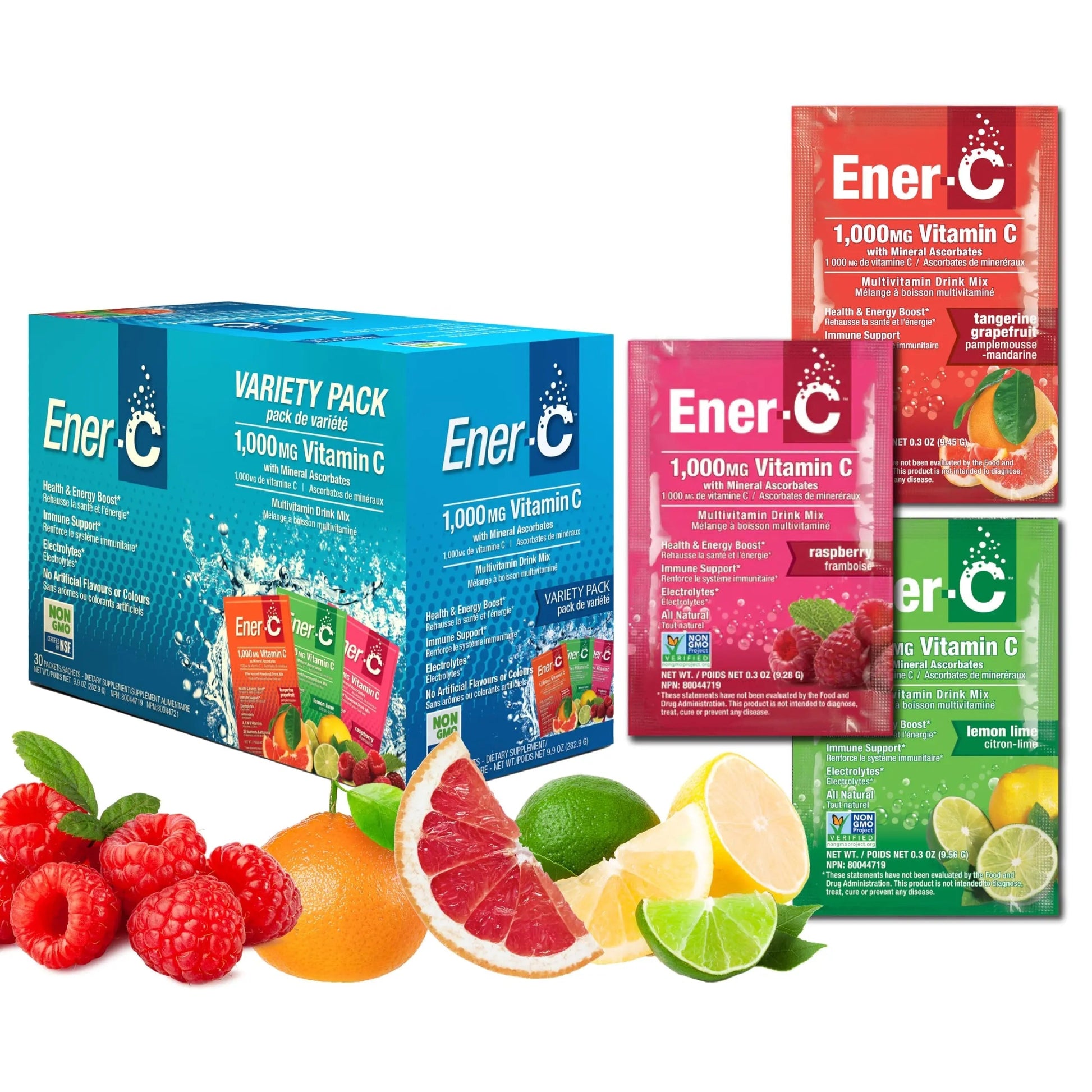 Ener-C Variety Pack Multivitamin Drink Mix Powder Vitamin C 1000mg & Electrolytes with Real Fruit Juice Natural Energy & Immune Support for Women & Men Ener-C buy australia supplements
