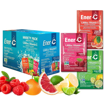 Ener-C Variety Pack Multivitamin Drink Mix Powder Vitamin C 1000mg & Electrolytes with Real Fruit Juice Natural Energy & Immune Support for Women & Men Ener-C buy australia supplements
