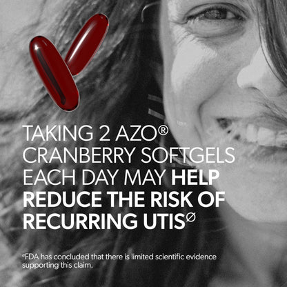 AZO Cranberry Supplement, Made with Concentrated Whole Fruit Cranberry Powder to Help Cleanse and Protect the Urinary Tract AZO