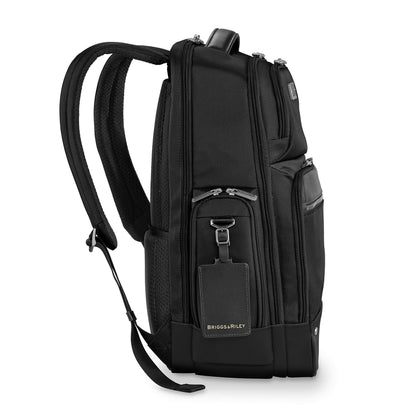 Briggs & Riley Medium Cargo Backpack for Women & Men - Laptop Backpack, For Work & Travel, Lightweight & Durable, Padded Straps, Fits up to 15" Laptop - @work Collection, Black Gsupps Australia