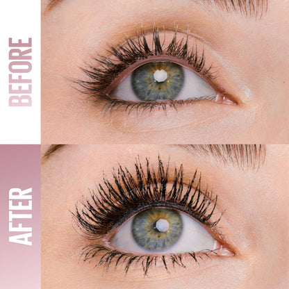 Maybelline Lash Sensational Sky Tubes Tubing Mascara, Extension-Like Lengthening Mascara, 24HR Eye Makeup with Shea Butter & Castor Oil, Very Black, 1 Count MAYBELLINE