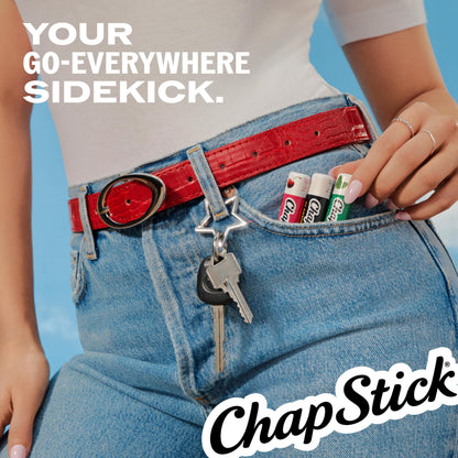 ChapStick Lip Care Set, Classic Collection 3-Pack – Spearmint, Cherry, and Strawberry Lip Balm, 0.15 Oz Ea ChapStick
