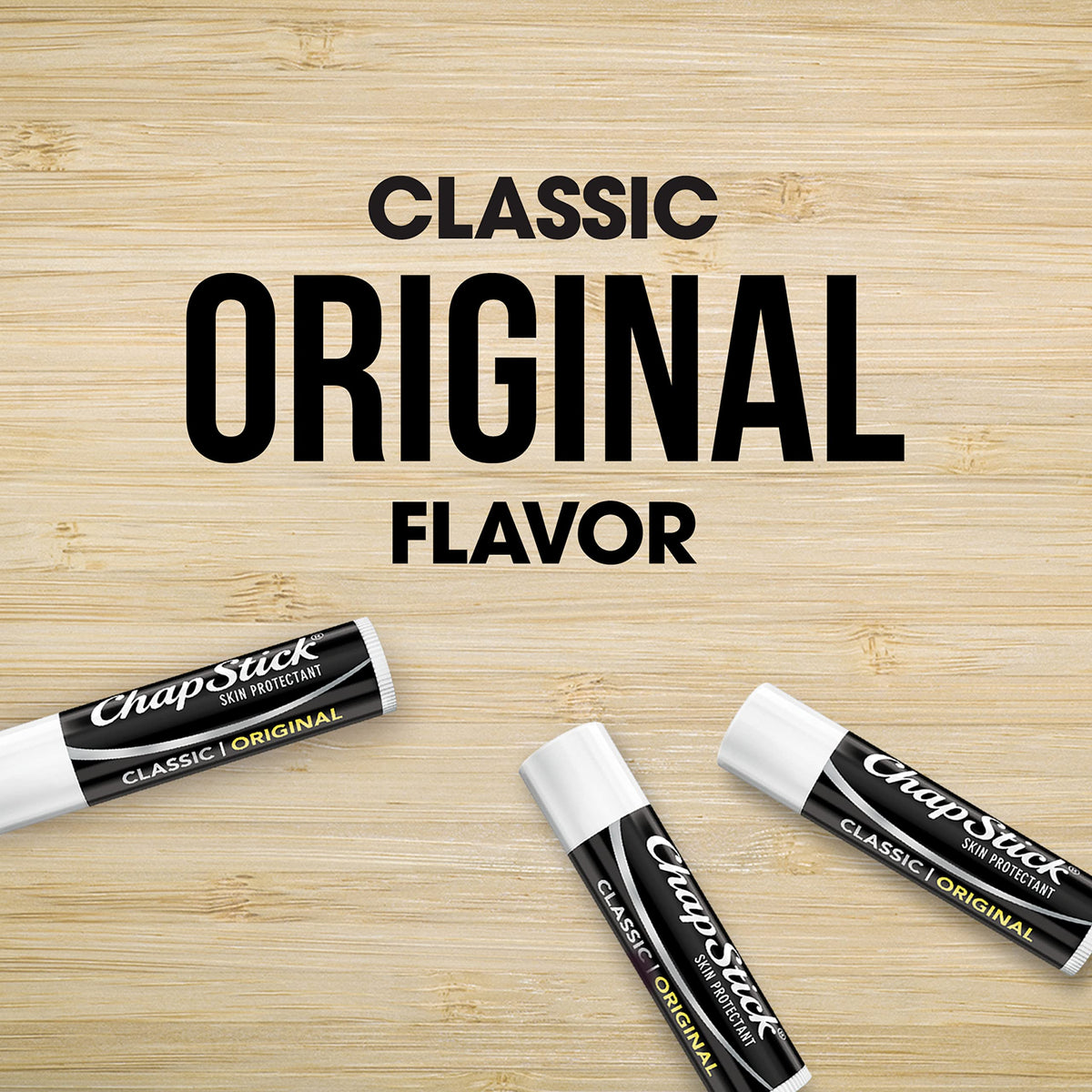 ChapStick Classic Original Lip Balm Tubes, Lip Care - 0.15 Oz (Pack of 3) ChapStick