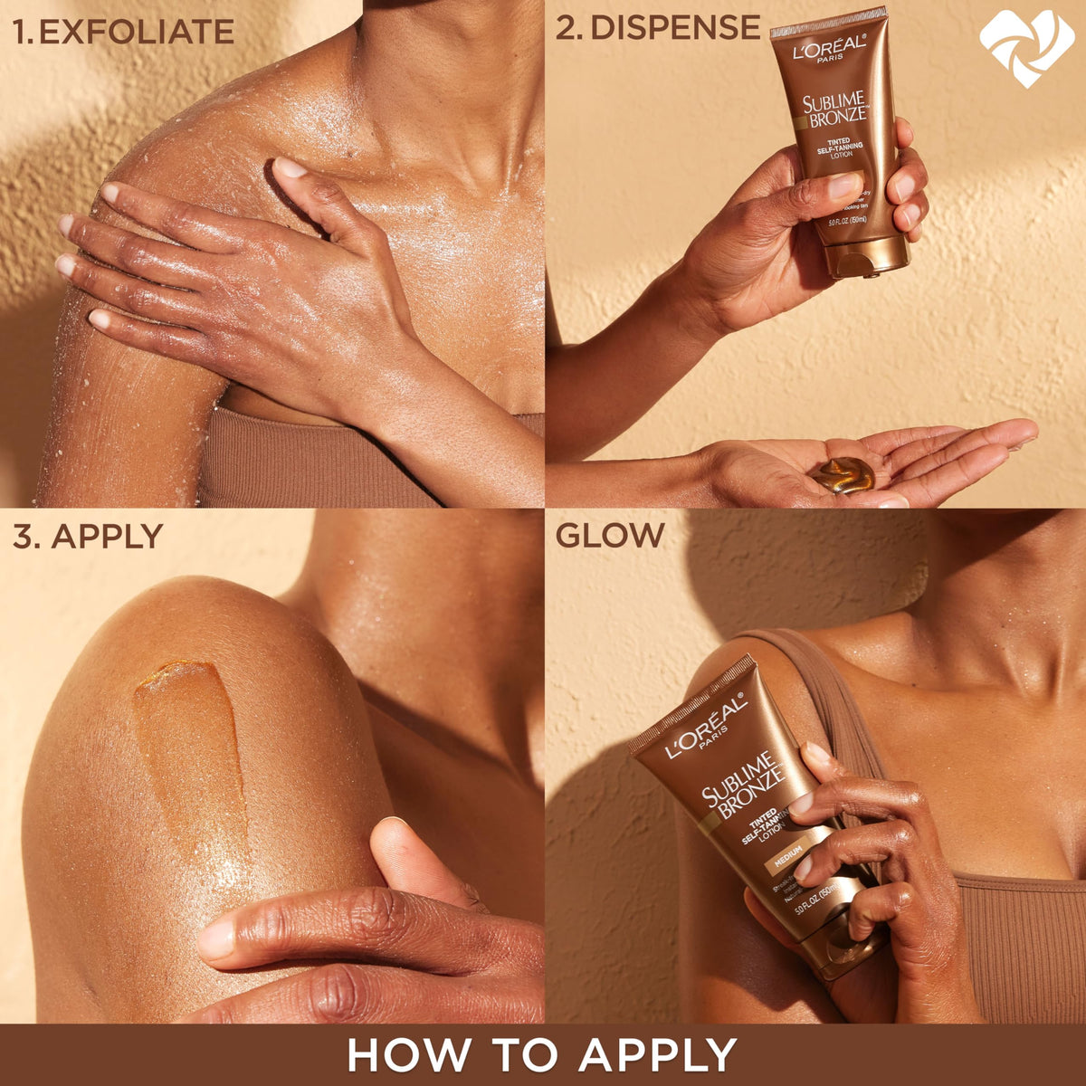 L'Oreal Paris Sublime Bronze Tinted Self Tanning Lotion, Medium Natural Tan 5 fl. Oz L'Oreal Paris