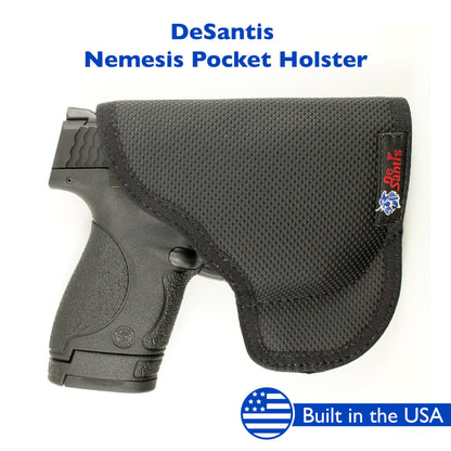 DeSantis Nemesis - Gun Pocket Holsters for Concealed Carry, Concealed Pocket Holster for Pistols, Revolvers, Soft, Designed for Comfort & Discreet Carry, Ambidextrous Gsupps Australia