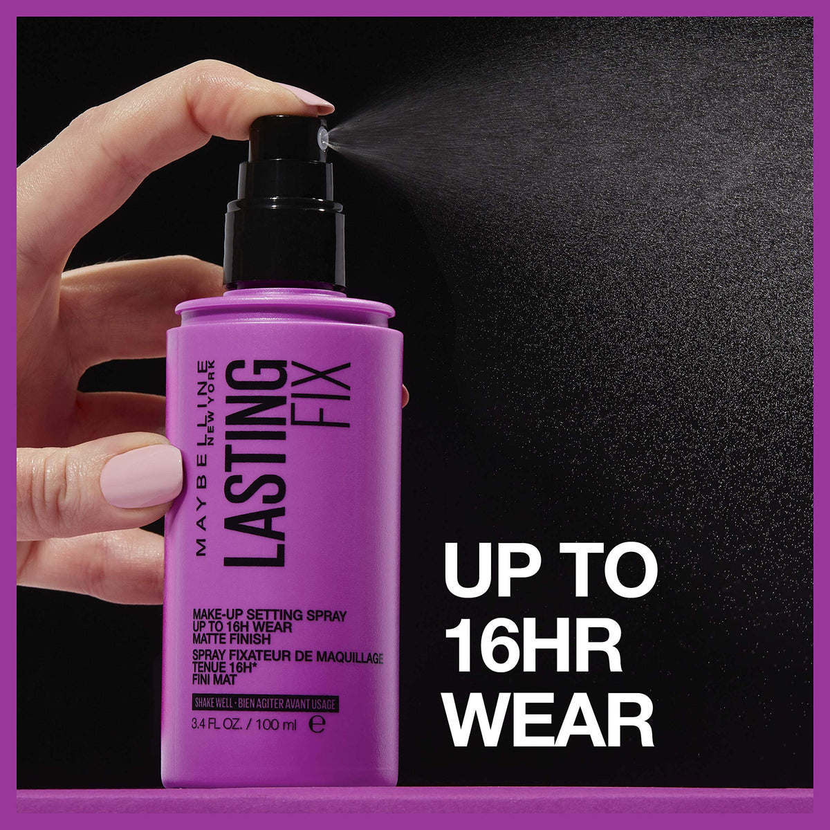 MAYBELLINE New York Facestudio Lasting Fix Makeup Setting Spray, Matte Finish, 3.4 fl. oz. MAYBELLINE