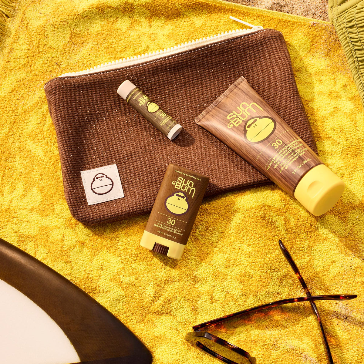 Sun Bum Road Tripper - Travel Sized Sun Care - 3-Piece Kit Sun Bum