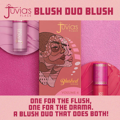 Juvia's Place Duo Blush Volume 4 - Matte Powder Blush for Cheeks Makeup Juvia's Place