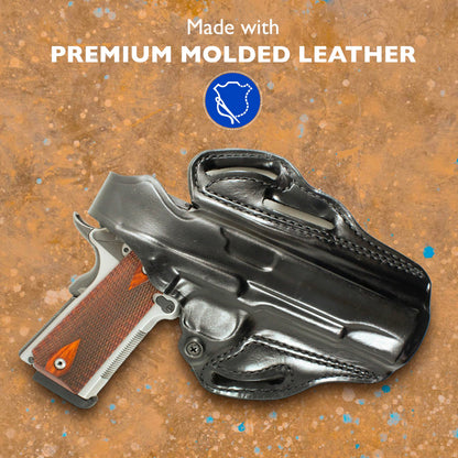 DeSantis Thumb Break Scabbard - OWB Gun Holster for Men and Women, Leather Belt Slide Holster for Pistols, Exact Molding, Secure and Highly Concealable OWB Carry Gsupps Australia