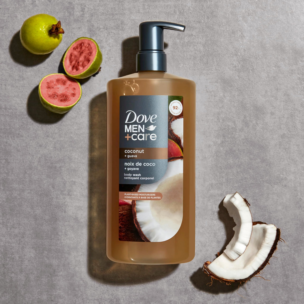 Dove Men Moisturizing Body Wash for Men, Coconut + Guava, 26 oz DOVE MEN + CARE