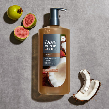 Dove Men Moisturizing Body Wash for Men, Coconut + Guava, 26 oz DOVE MEN + CARE