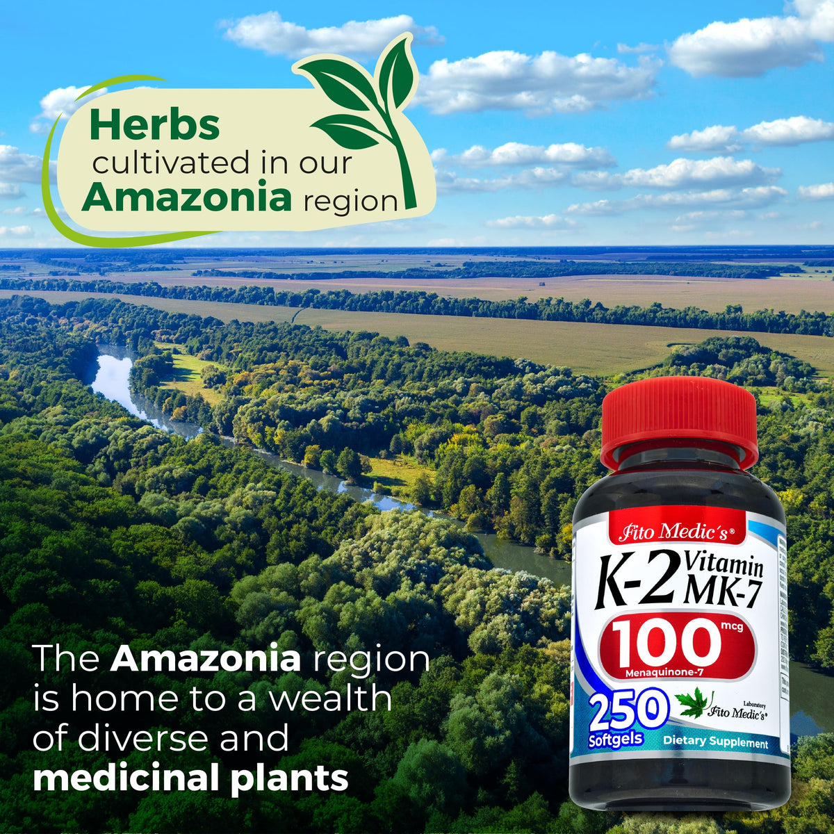 FITO MEDIC'S Lab | Vitamin k2 | k2 Vitamin Supplement | Vitamin k | 250 softgels | 100 mcg | FITO MEDIC'S