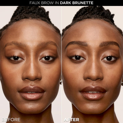 L'Oreal Paris Faux Brow, Hair-Like, Filling Eyebrow Pen with Double-Brush Tip, Fast & Precise Eyebrow Makeup, Dark Brunette, 0.04 Fl Oz L'Oreal Paris