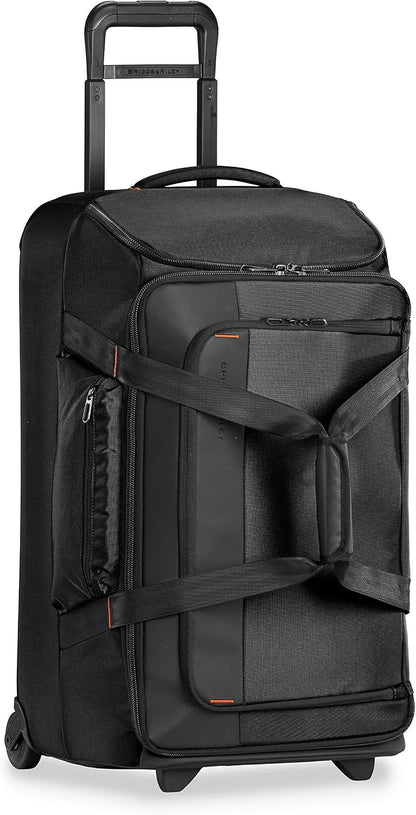 Briggs & Riley 27" Medium Upright Duffle - Checked Luggage for Travel, Suitcases with Wheels, Softside Rolling Bag for Men & Women, Self-Repairing Zipper - ZDX Collection, Black Gsupps Australia
