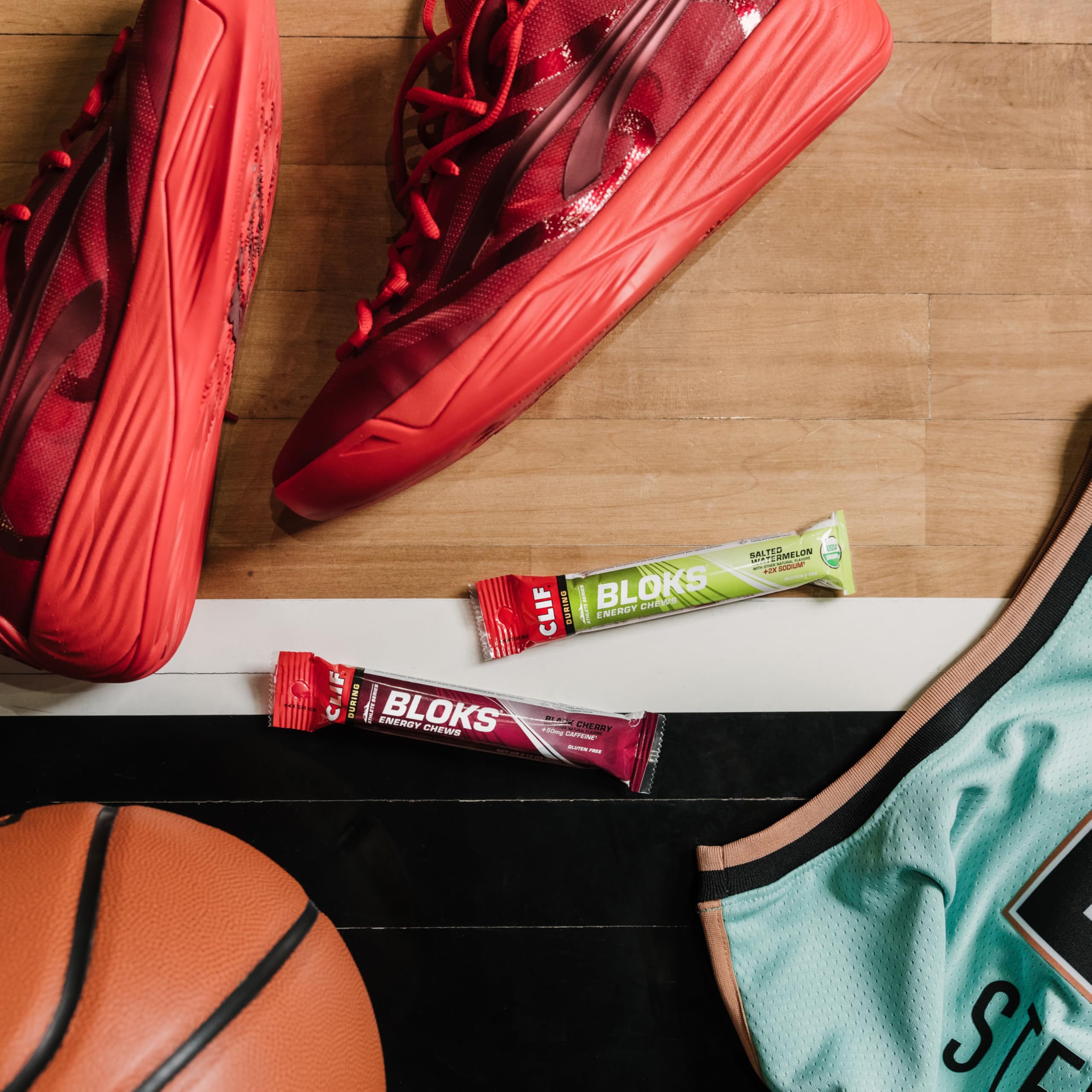CLIF BLOKS - Mountain Berry Flavor - Energy Chews - Non-GMO - Plant Based - Fast Fuel for Cycling and Running - Quick Carbohydrates and Electrolytes - 2.12 oz. (18 Count) CLIF Bar buy australia supplements