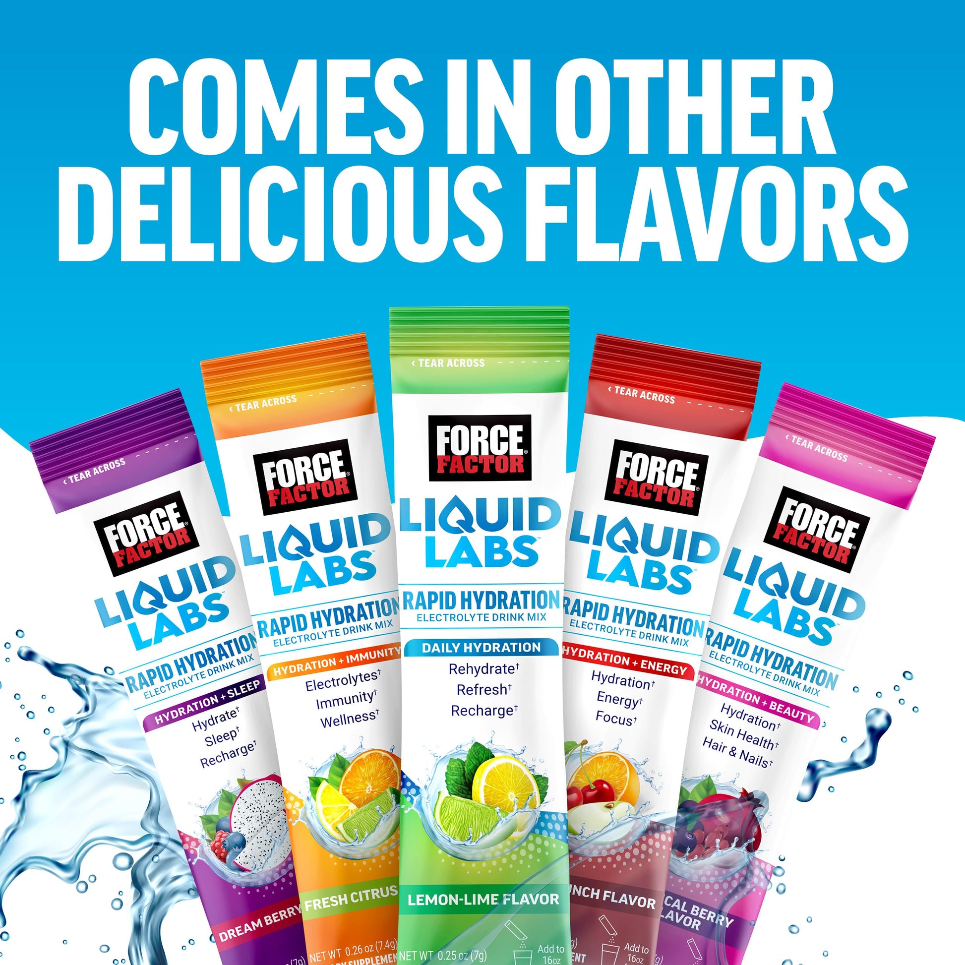 Force Factor Liquid Labs Electrolytes Powder Packets—Lemon Lime—Hydration Packets to Make Electrolyte Water with 5 Essential Electrolytes, Vitamins, Minerals Force Factor buy australia supplements