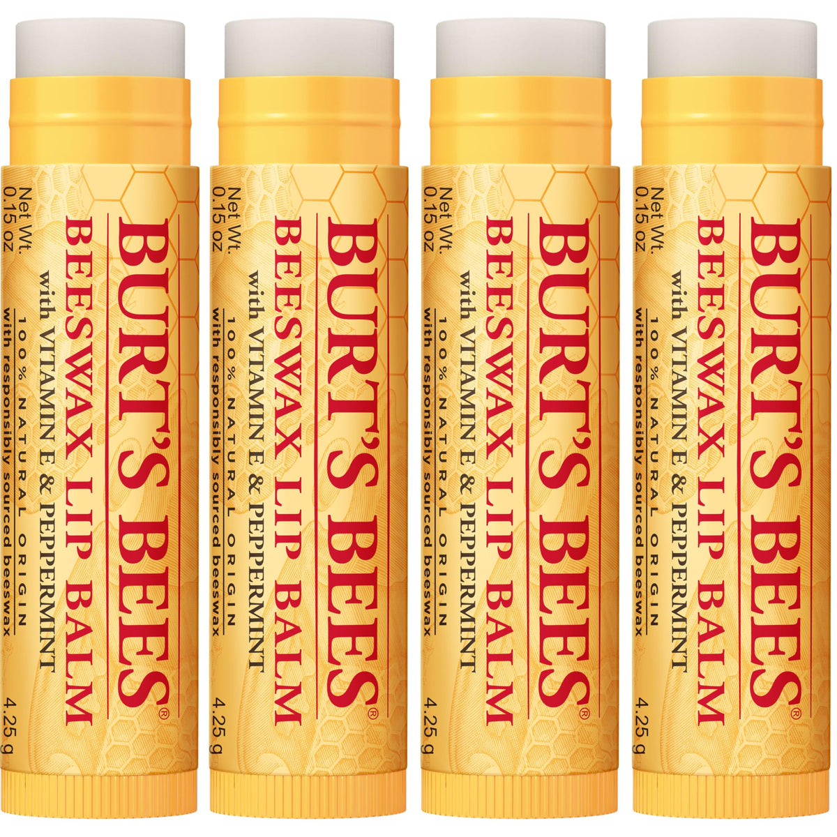 Burt's Bees 100% Natural Moisturizing Lip Balm (Original Beeswax) Burt's Bees