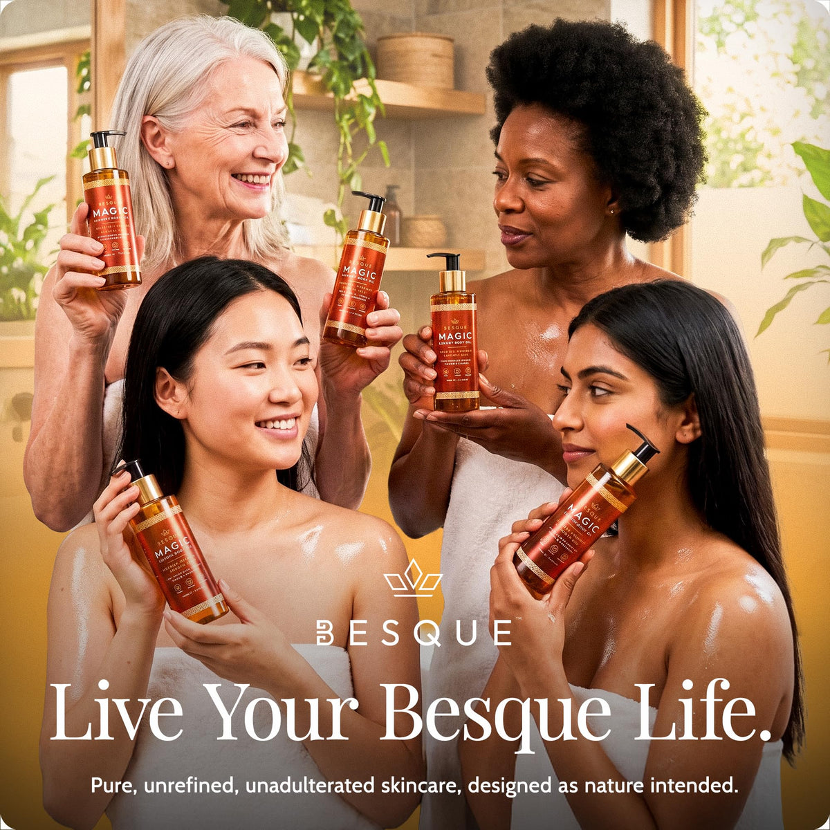 Besque Original Magic Body Oil - Hydrating Body Oils for Women - 3.4 FL OZ Besque