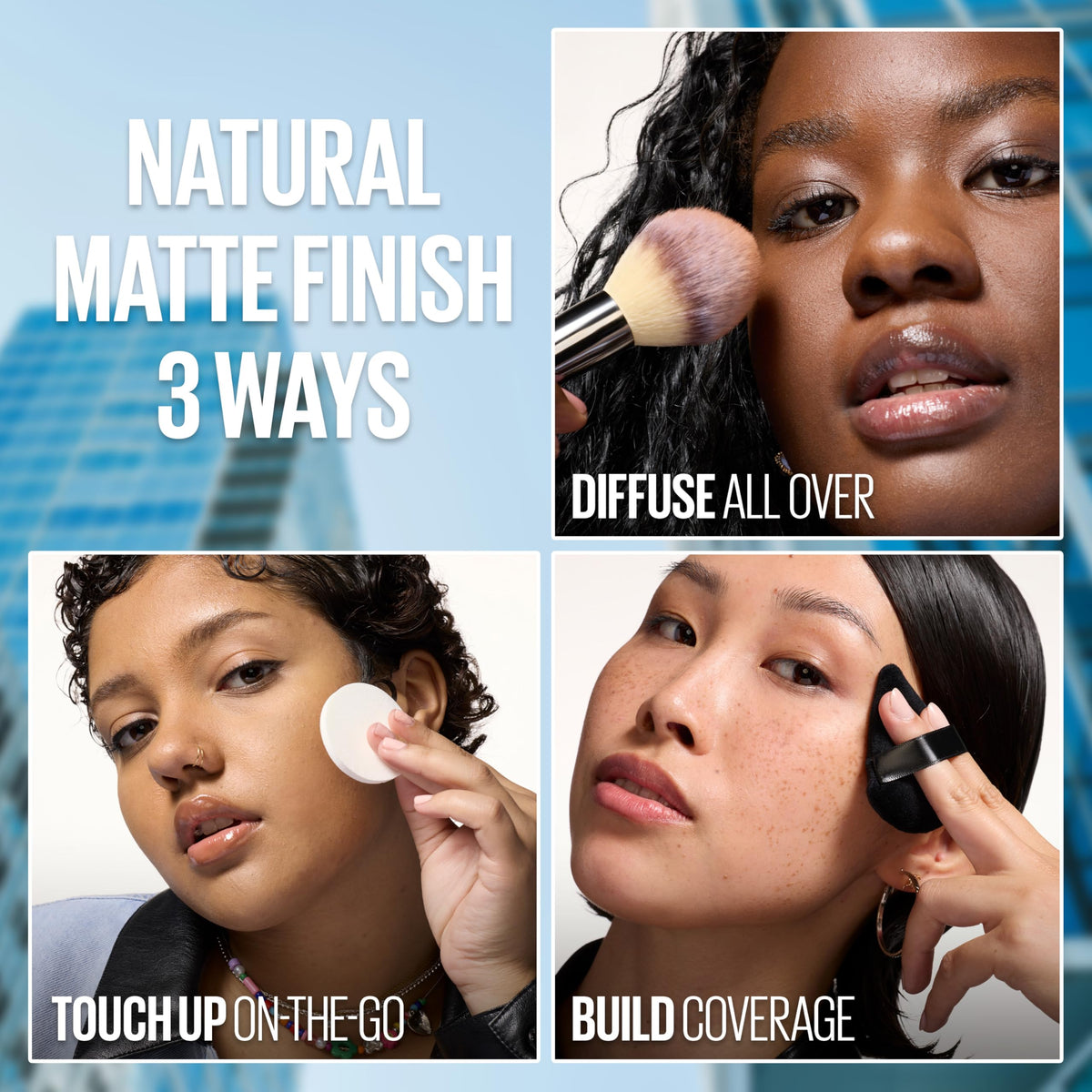 Maybelline Fit Me Matte + Poreless Pressed Face Powder Makeup & Setting Powder, Natural Beige, 1 Count MAYBELLINE