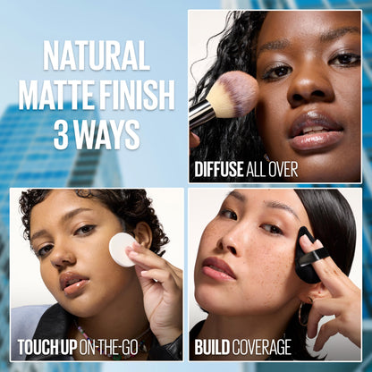 Maybelline Fit Me Matte + Poreless Pressed Face Powder Makeup & Setting Powder, Natural Beige, 1 Count MAYBELLINE