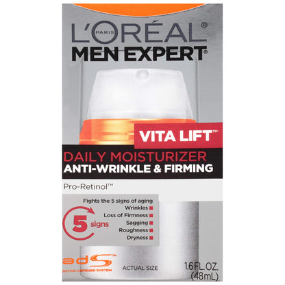 L'Oreal Paris Men Expert Vitalift Anti-Wrinkle & Firming Face Moisturizer with Pro-Retinol, 1.6 oz L'Oreal Paris