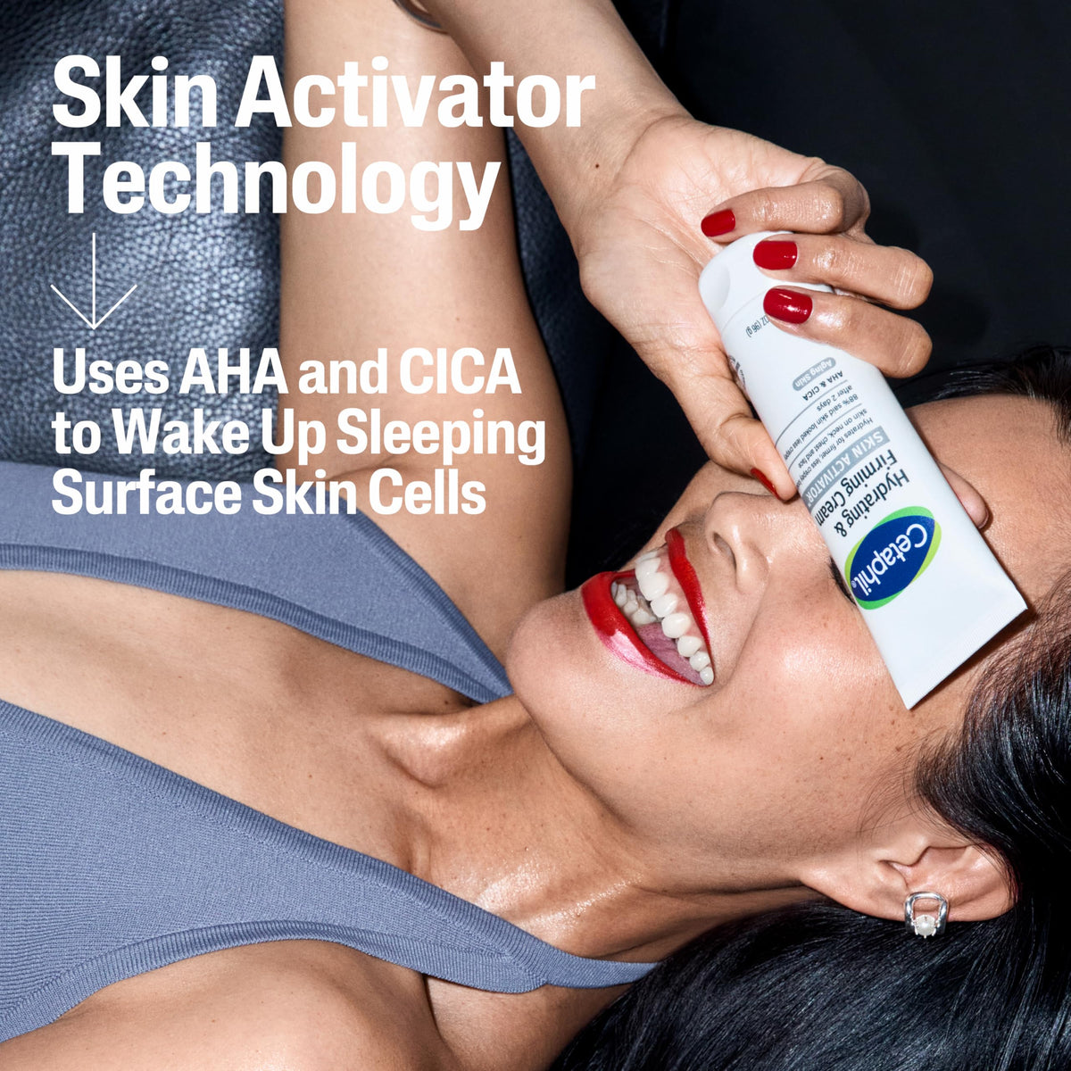 Cetaphil Skin Activator Firming Face & Neck Cream, AHA + CICA, 3.4oz Cetaphil