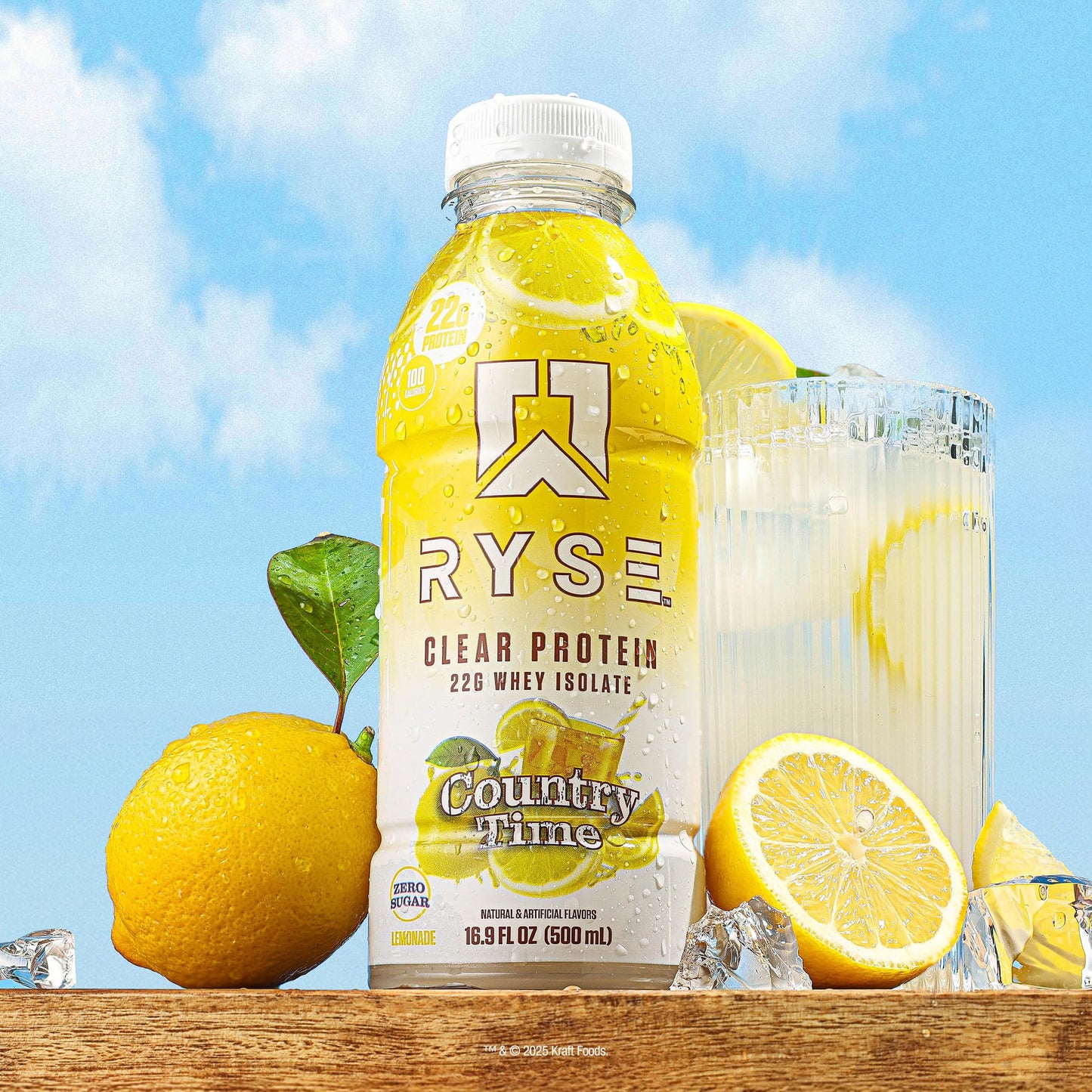 RYSE Clear Protein Drink - Variety Pack - 100 Calories, 22g Whey Isolate Protein Shake, Sugar-Free, 0g Fat & Lactose-Free - Refreshing Ready-to-Drink Beverage - 16.9 fl oz Bottles (12-Pack)