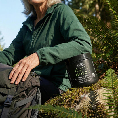 Myers Detox Daily Detox Greens Powder, Organic Superfood Supplement for Detox, Gut Health, Energy, Immune Support, Overall Wellness, Gluten Free Multivitamin Drink Mix, Myers Detox