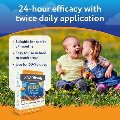 ScarAway Kids Scar Gel, Medical-Grade Silicone Scar Gel, Clear, 6g ScarAway