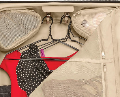 Briggs & Riley Deluxe Wardrobe Spinner - Checked Luggage for Travel, Suitcases with Wheels, Softside Rolling Bag for Men & Women, Built in Hook for Clothes - Baseline Collection, Black Gsupps Australia