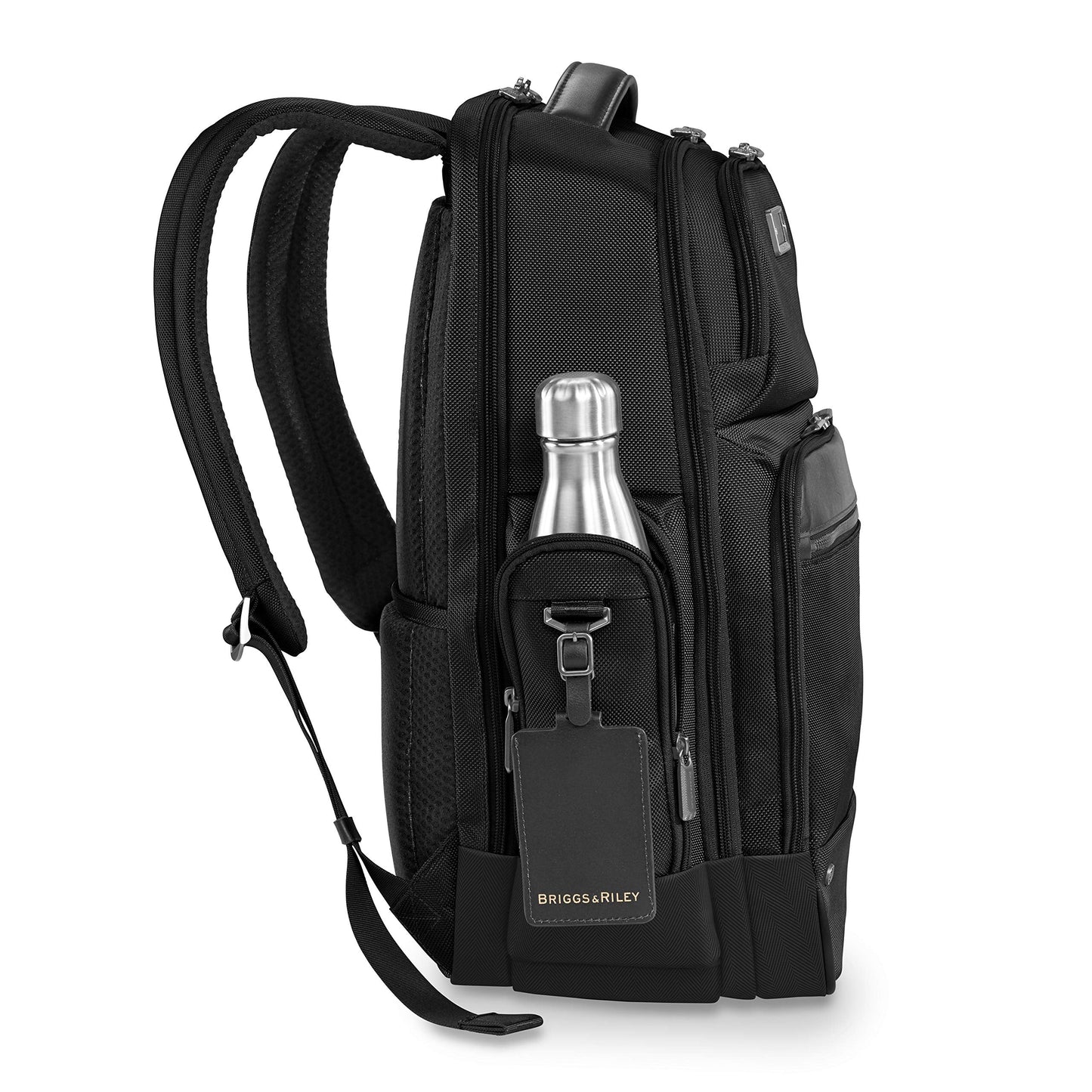 Briggs & Riley Medium Cargo Backpack for Women & Men - Laptop Backpack, For Work & Travel, Lightweight & Durable, Padded Straps, Fits up to 15" Laptop - @work Collection, Black Gsupps Australia