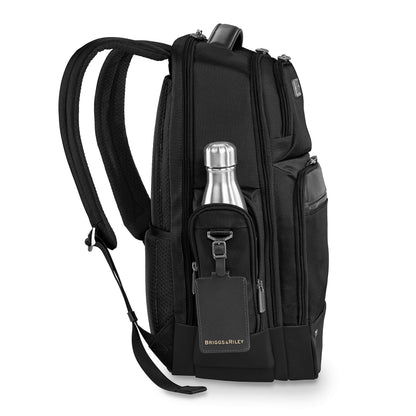 Briggs & Riley Medium Cargo Backpack for Women & Men - Laptop Backpack, For Work & Travel, Lightweight & Durable, Padded Straps, Fits up to 15" Laptop - @work Collection, Black Gsupps Australia