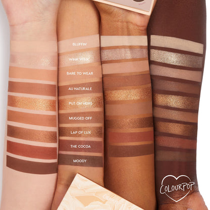 ColourPop Nude Mood Eyeshadow Palette - Brown & Copper Palette with Metallic and Matte Finishes - High-Pigment Eye Makeup with a Long-Wearing Formula (0.3 oz) ColourPop