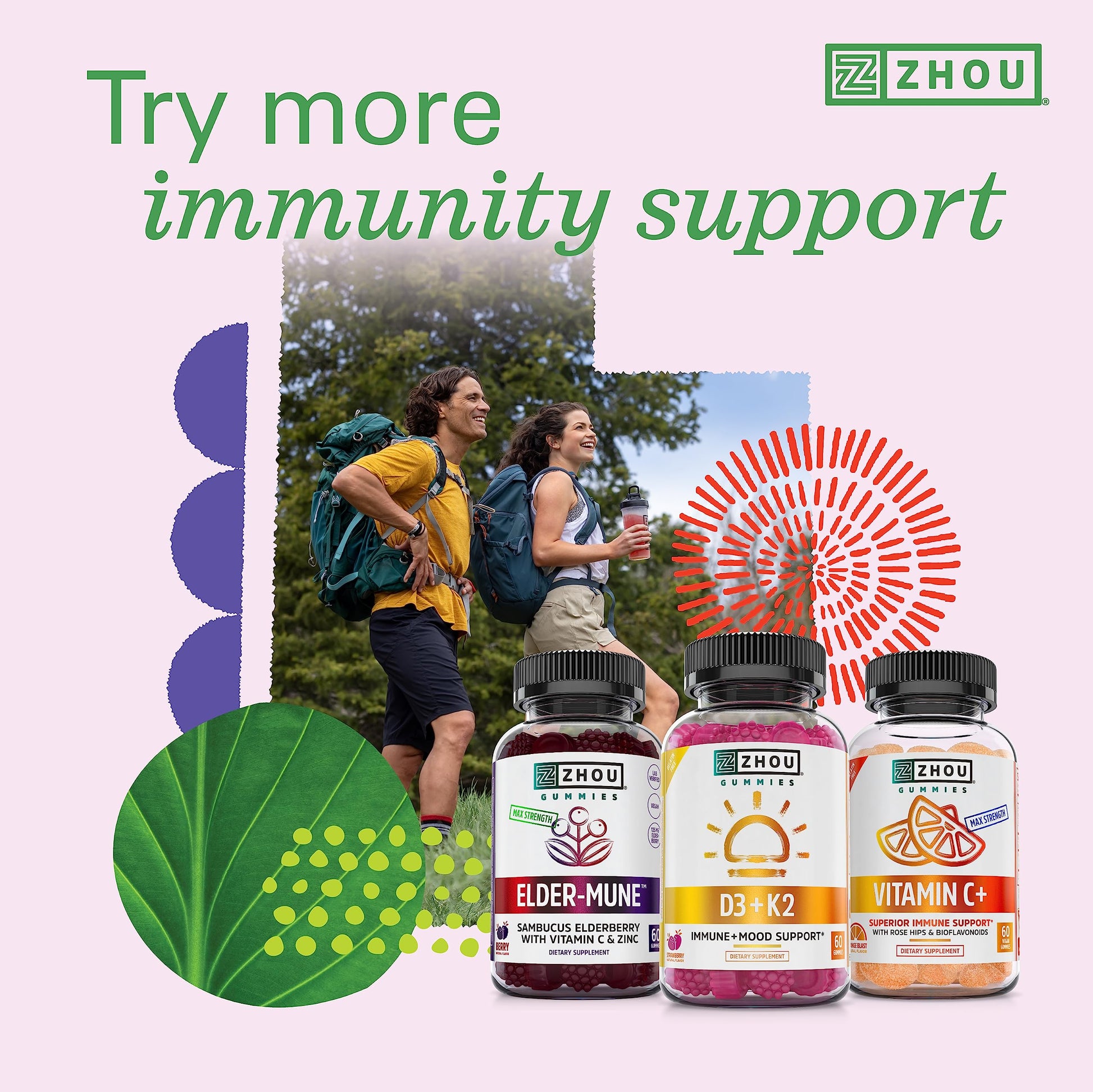 Zhou Nutrition Vitamin D3 K2, Bone and Heart Health Formula 5000 IU Vitamin D3 & 90 mcg Zhou Nutrition buy australia supplements