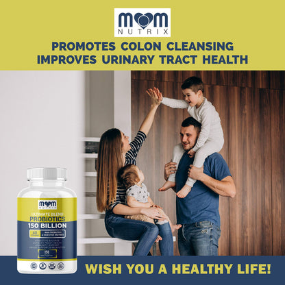 Probiotics 150 Billion CFU - 40 Strain Probiotics for Women, Men and Adults - Shelf Stable Probiotic with Organic Prebiotic - Acidophilus Probiotic dailyvitalstore