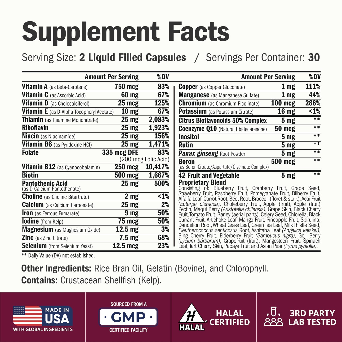 Multivitamin for Women with Vitamins and Minerals for Energy, Focus and Immune Health – Premium Daily Womens Multivitamins Vimerson Health