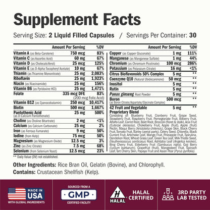 Multivitamin for Women with Vitamins and Minerals for Energy, Focus and Immune Health – Premium Daily Womens Multivitamins Vimerson Health