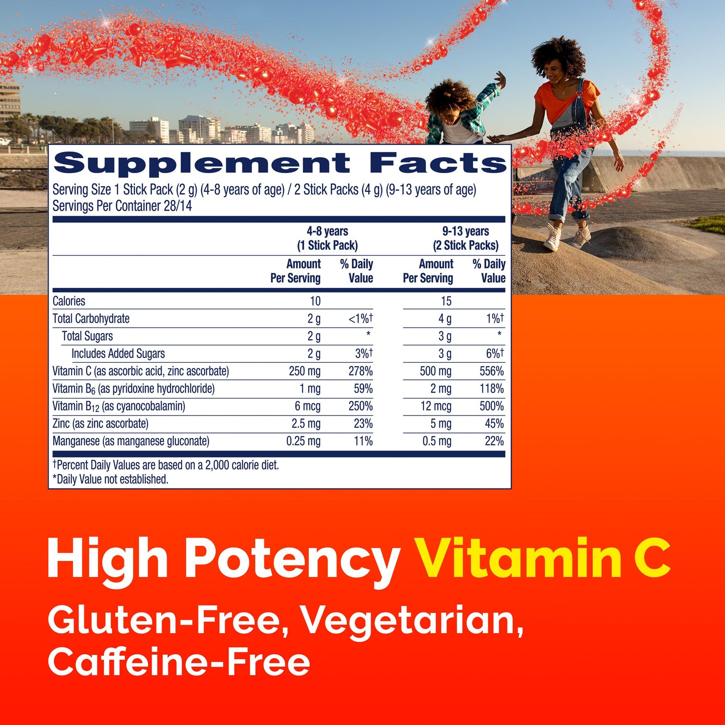 Emergen-C Kidz Crystals, On-the-Go Emergen-C Immune Support Supplement with Vitamin C, B Vitamins, Zinc and Manganese Emergen-C