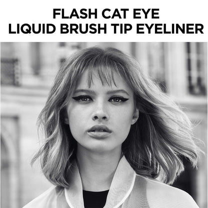 L'Oreal Paris Makeup Infallible Flash Cat Eye Waterproof Liquid Eyeliner, Black, 0.44 oz. L'Oreal Paris