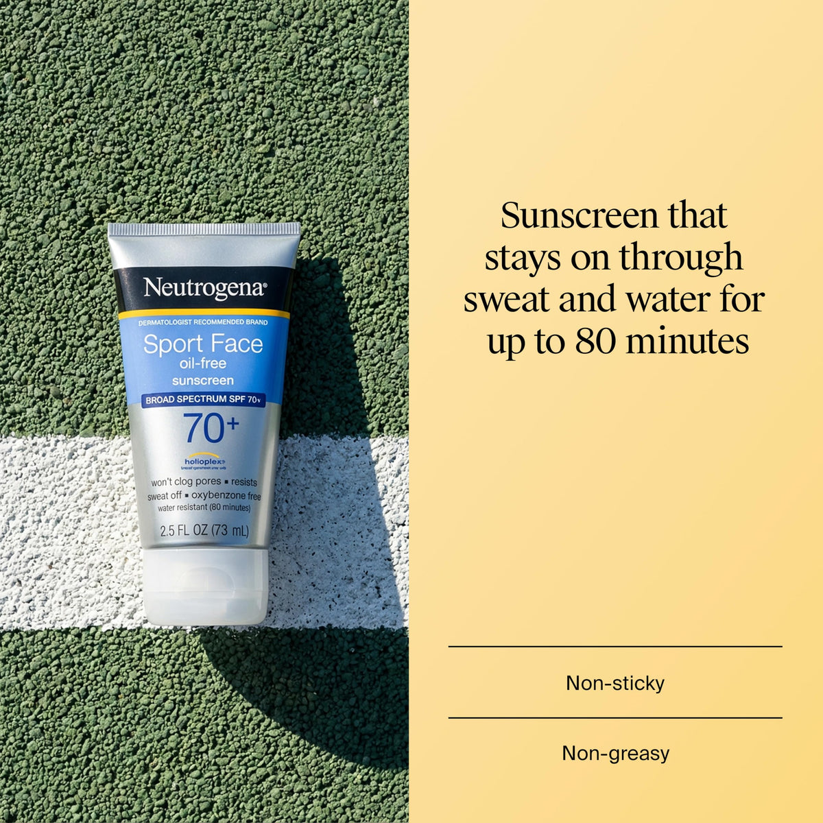 Neutrogena Sport Face Sunscreen Lotion SPF 70+, 2.5 fl. oz Neutrogena