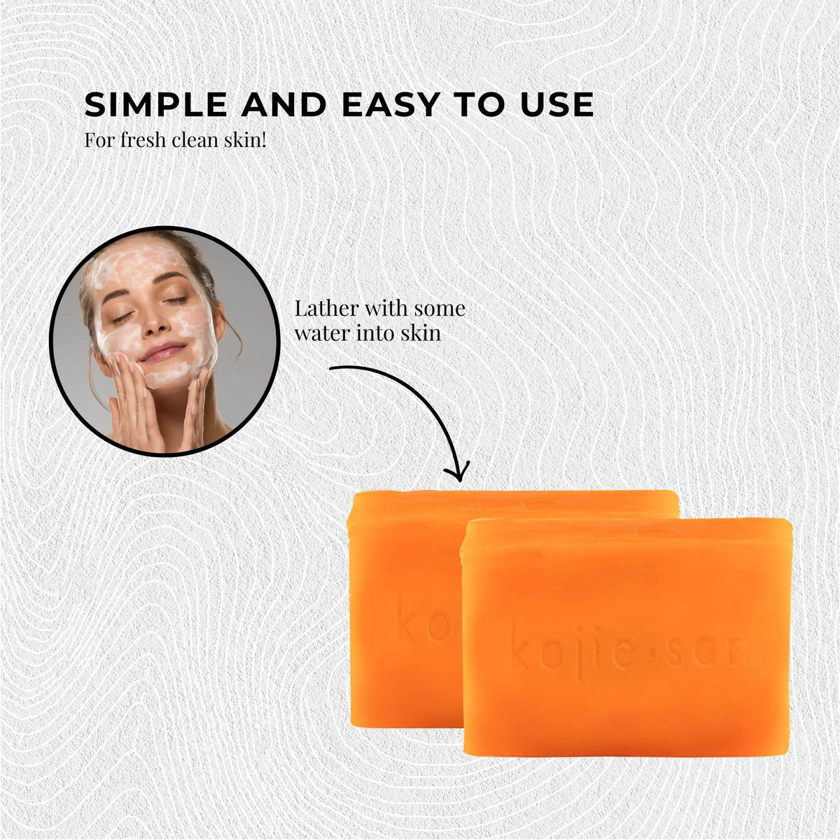 Kojie San Skin and Body Brightening Soap - Original Kojic Acid, Dark Spot Remover Bar Soap with Glycerin & Tea Tree Oil - 65g x 2 Bars Kojie San