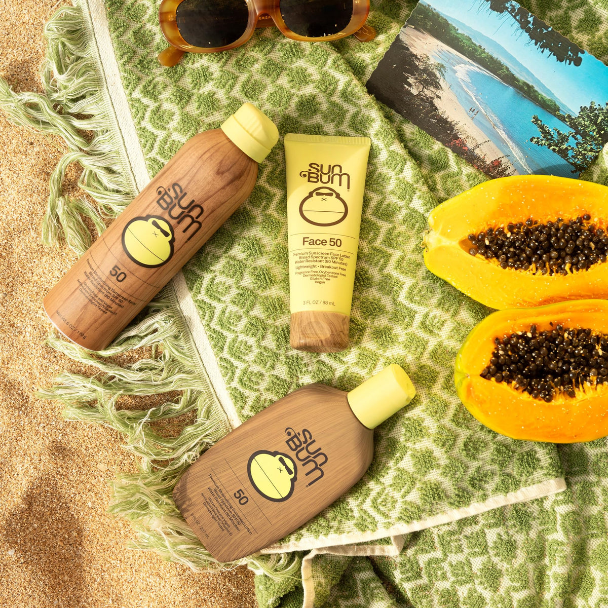Sun Bum Original SPF 50 Sunscreen Face Lotion - Travel Size - 3 oz Sun Bum