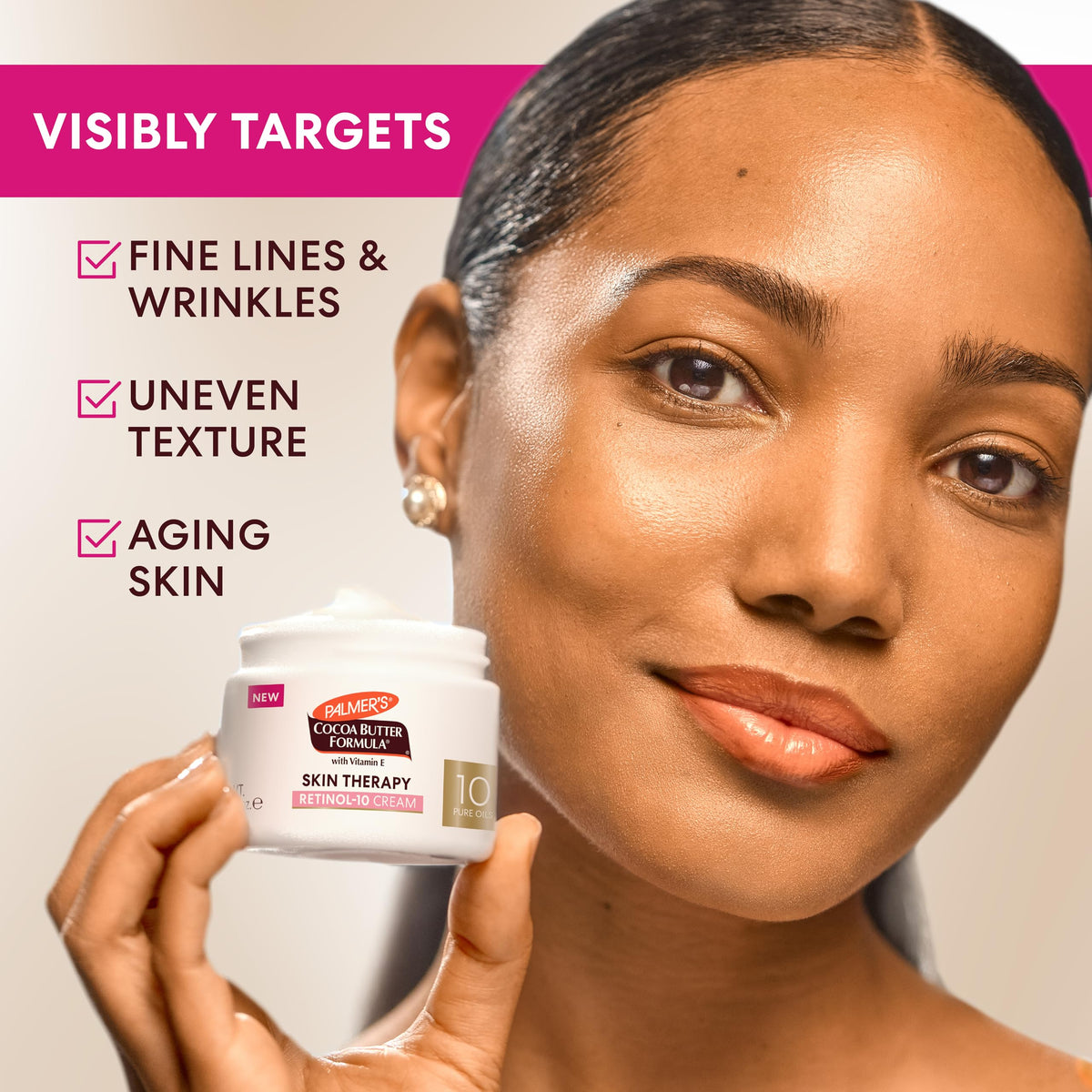 Palmer's Skin Therapy Face Cream, Retinol-10 Moisturizer (2.7 Oz) Palmer's