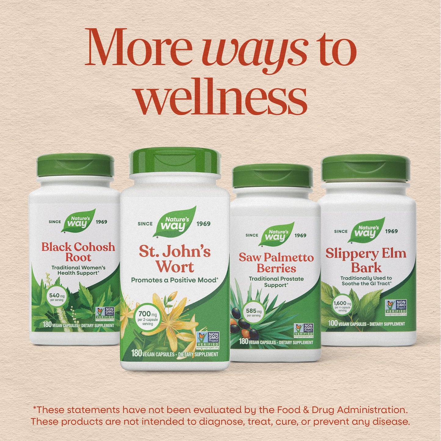 Nature’s Way St. John’s Wort Capsules, Herbal Supplement Promotes a Positive Outlook*, 700 mg per 2-capsule serving Nature's Way